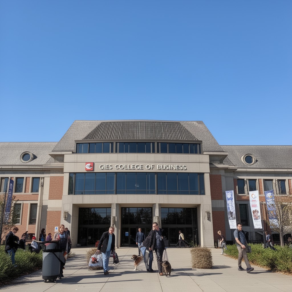AI-generated illustration of Gies College of Business