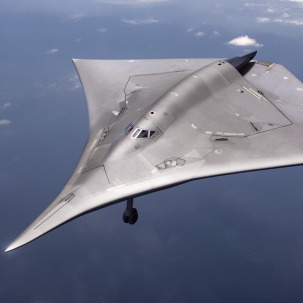 AI-generated illustration of Boeing X-45