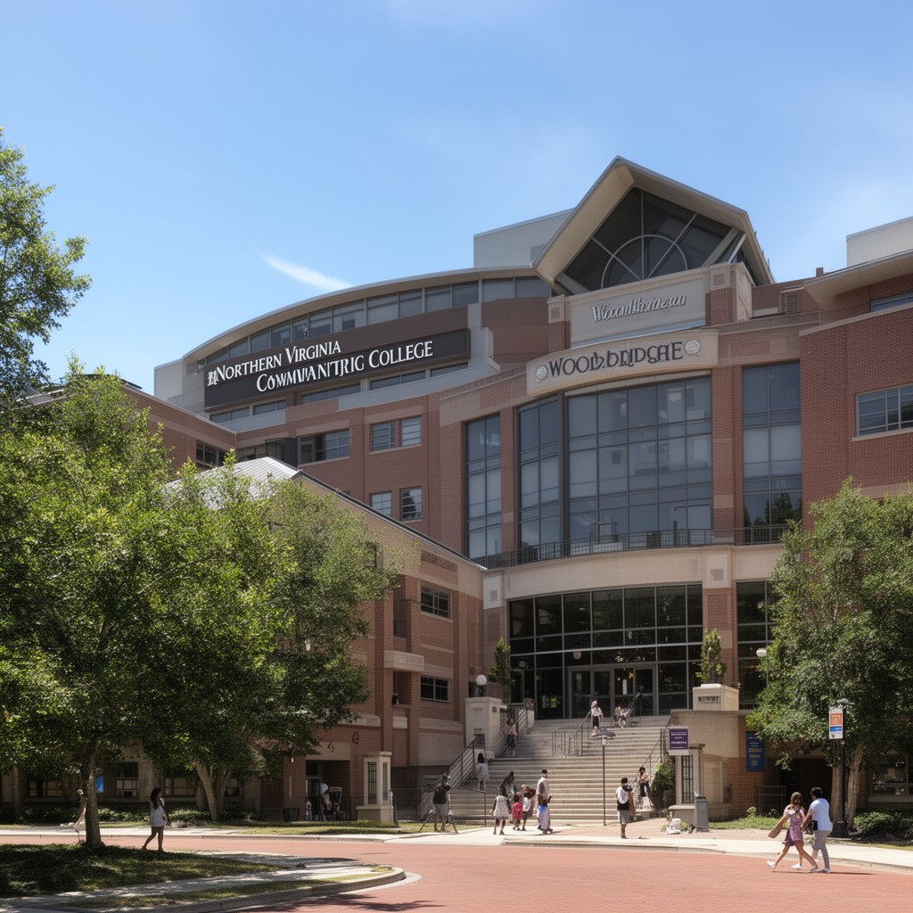 AI-generated illustration of Woodbridge Campus