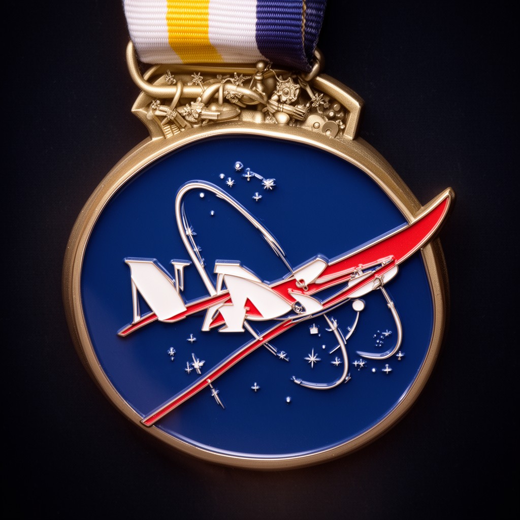 AI-generated illustration of NASA Space Flight Medal