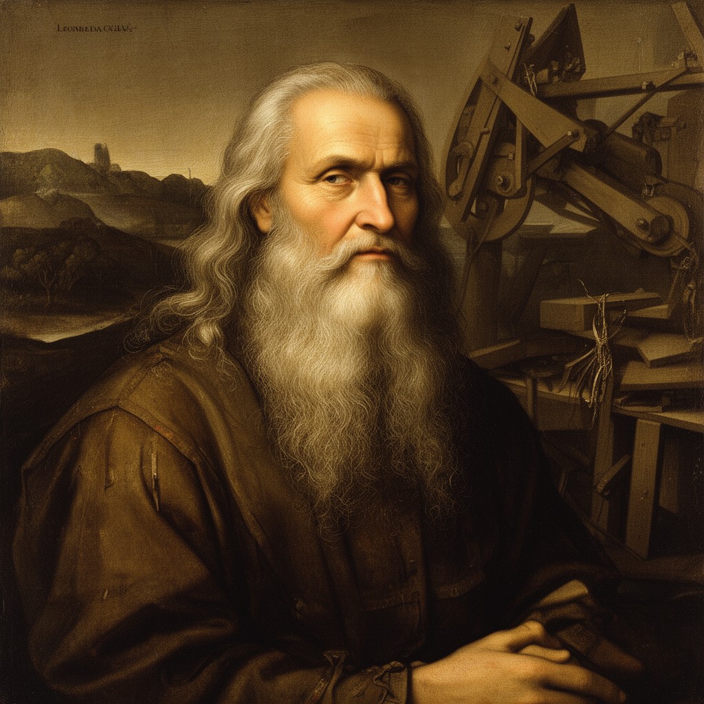 AI-generated illustration of Leonardo da Vinci
