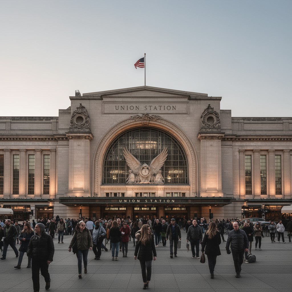 AI-generated illustration of Union Station