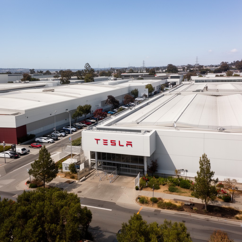 AI-generated illustration of Fremont Factory, California