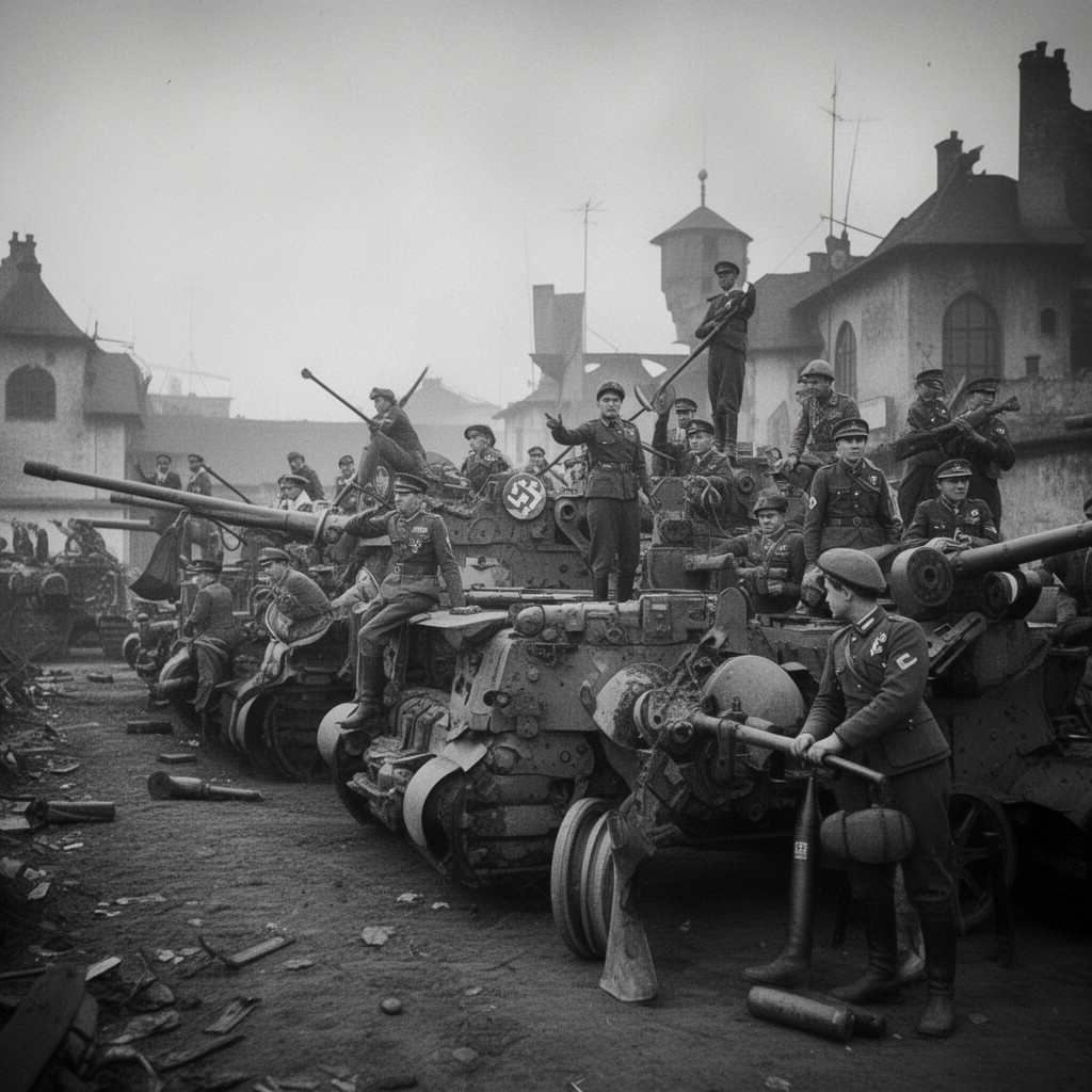 AI-generated illustration of 40th Army Corps