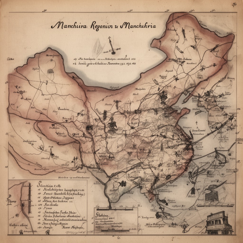 AI-generated illustration of Manchuria
