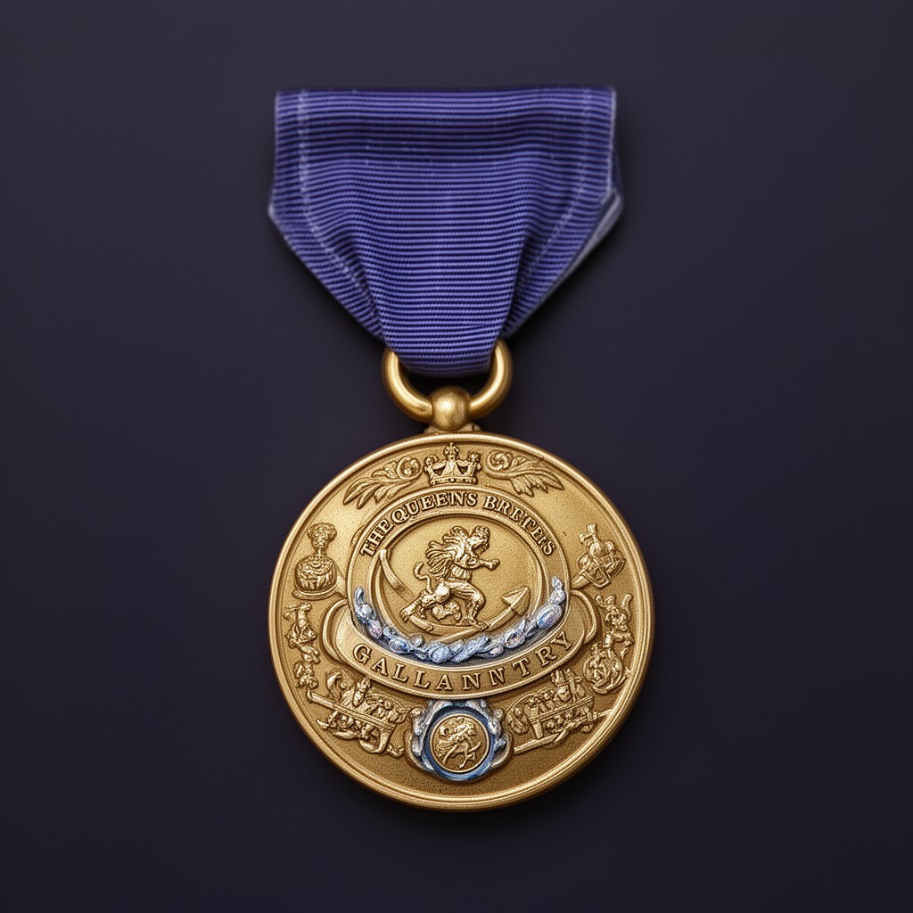 AI-generated illustration of The Queen's Gallantry Medal