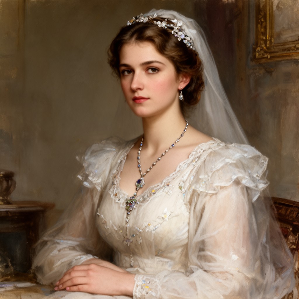 AI-generated illustration of Tatiana Nikolaevna of Russia