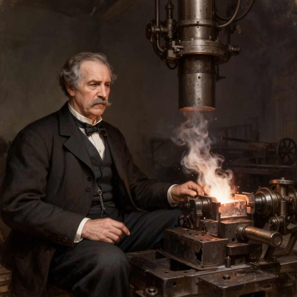 AI-generated illustration of Henry Bessemer