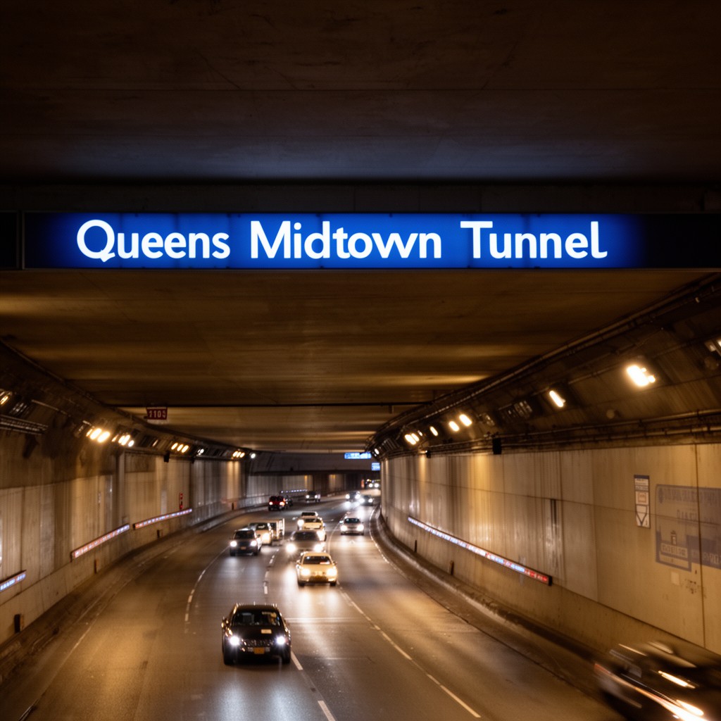 AI-generated illustration of Queens Midtown Tunnel