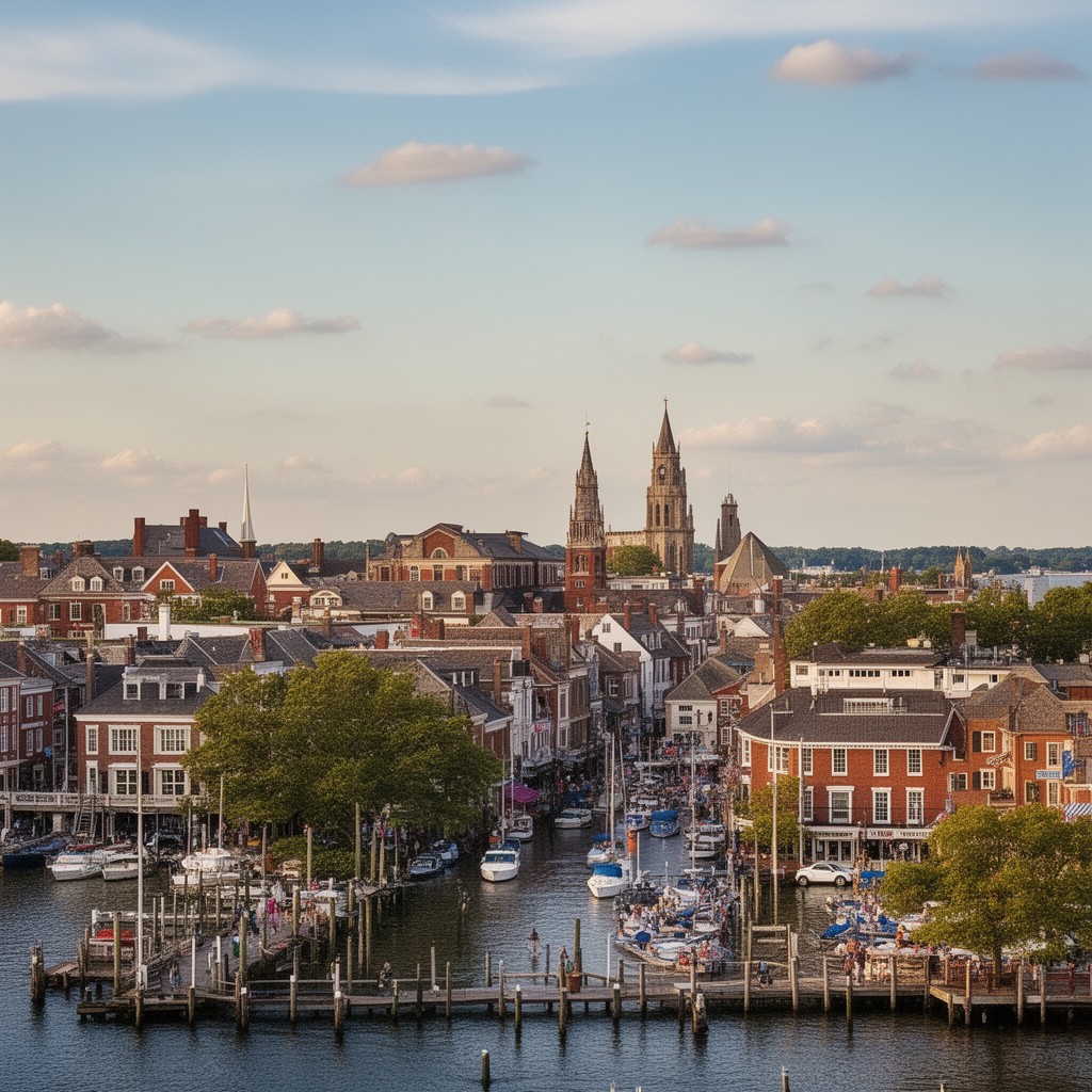 AI-generated illustration of Annapolis