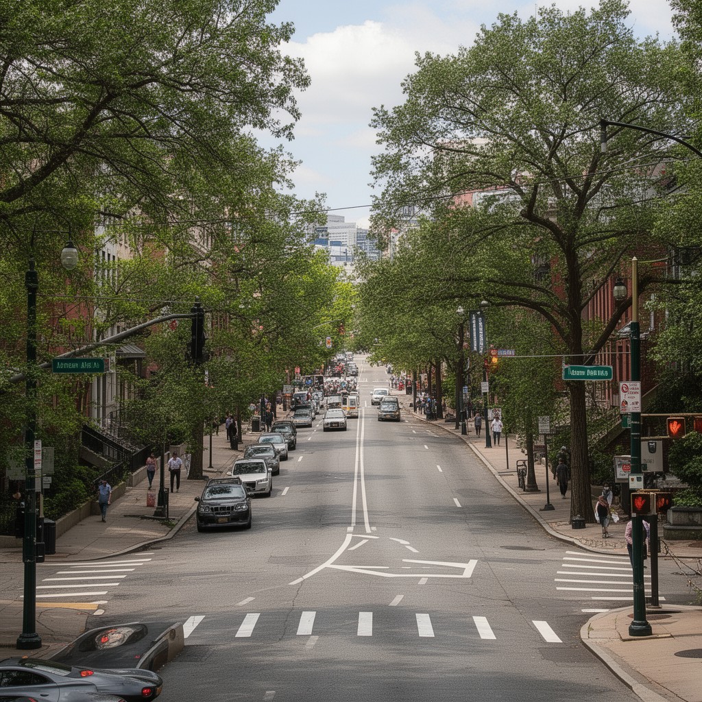 AI-generated illustration of New Hampshire Avenue NW