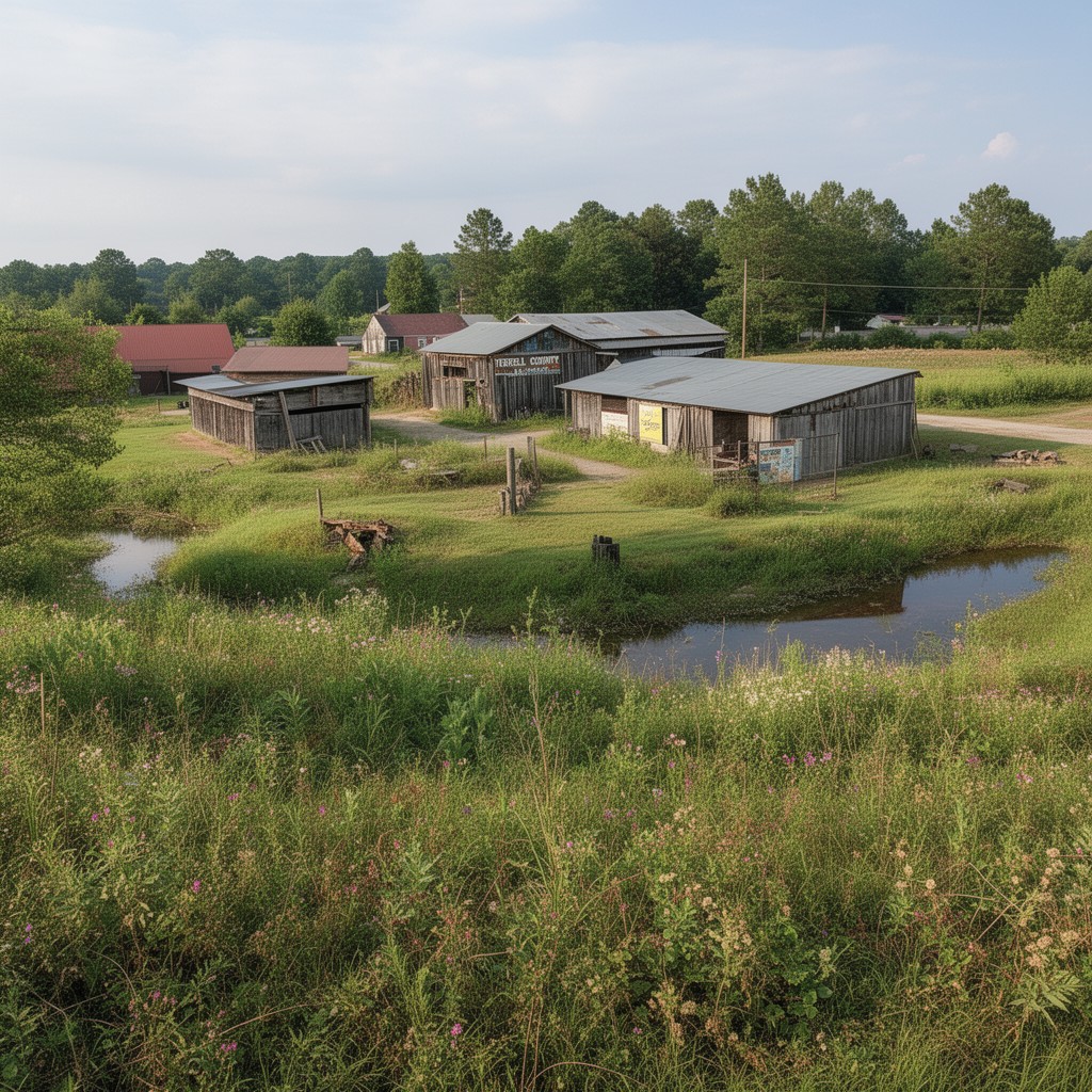 AI-generated illustration of Terrell County, Georgia