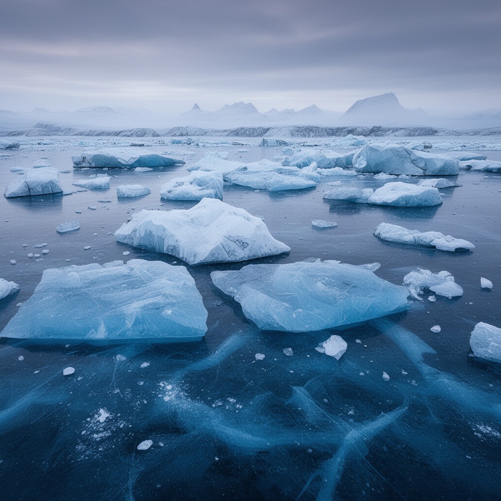 AI-generated illustration of Frozen Planet
