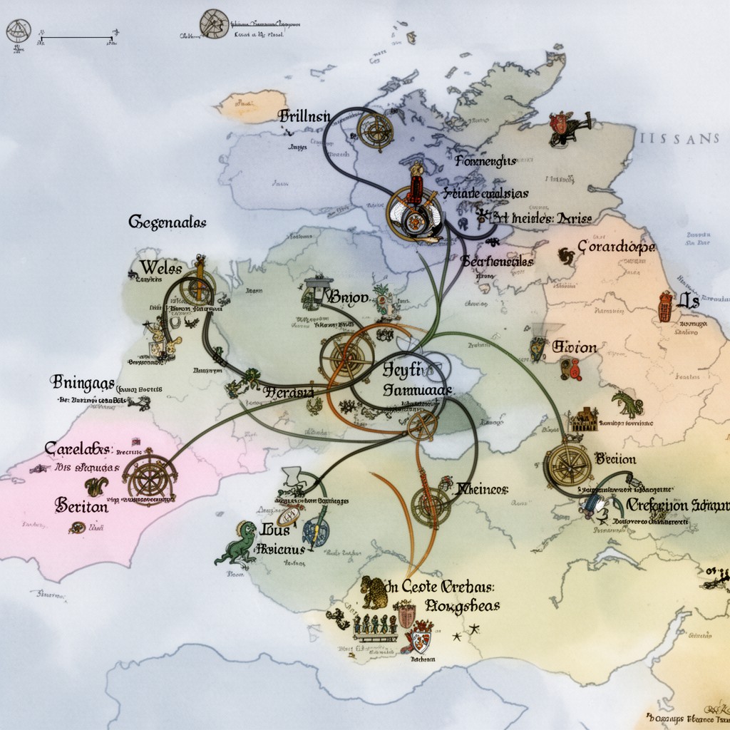 AI-generated illustration of Celtic languages