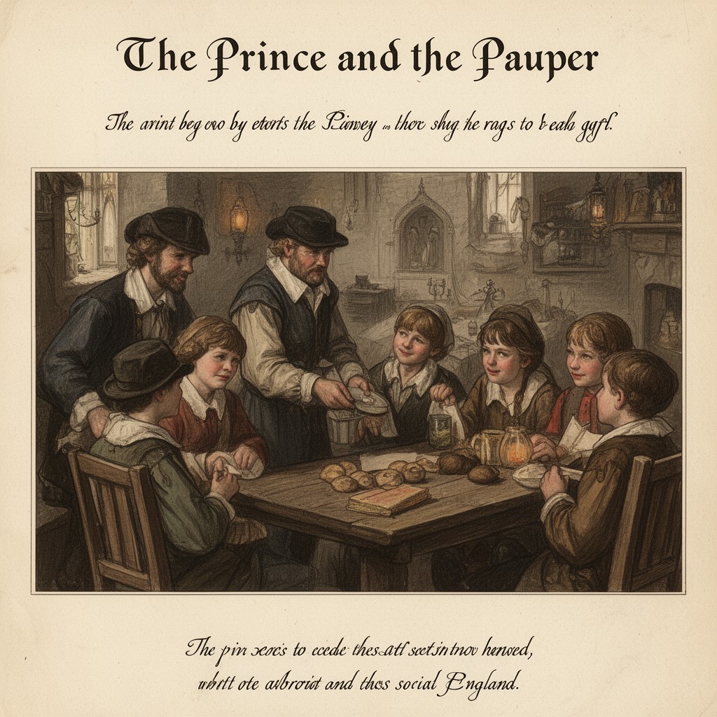 AI-generated illustration of The Prince and the Pauper