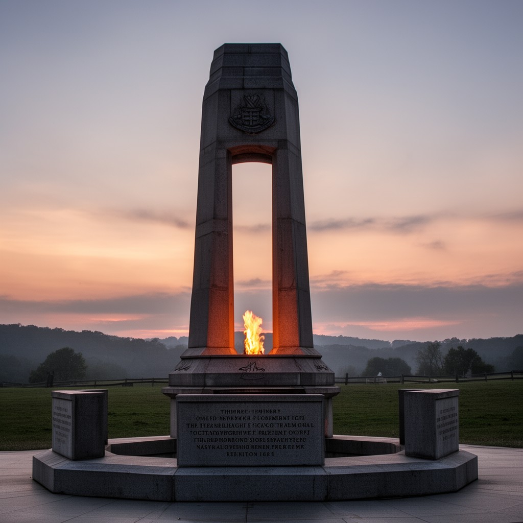 AI-generated illustration of Eternal Light Peace Memorial