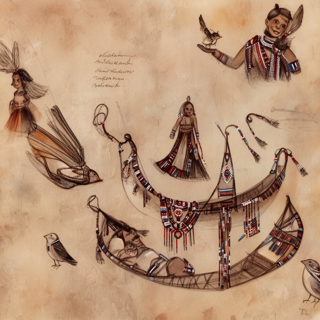 AI-generated illustration of Ojibwe
