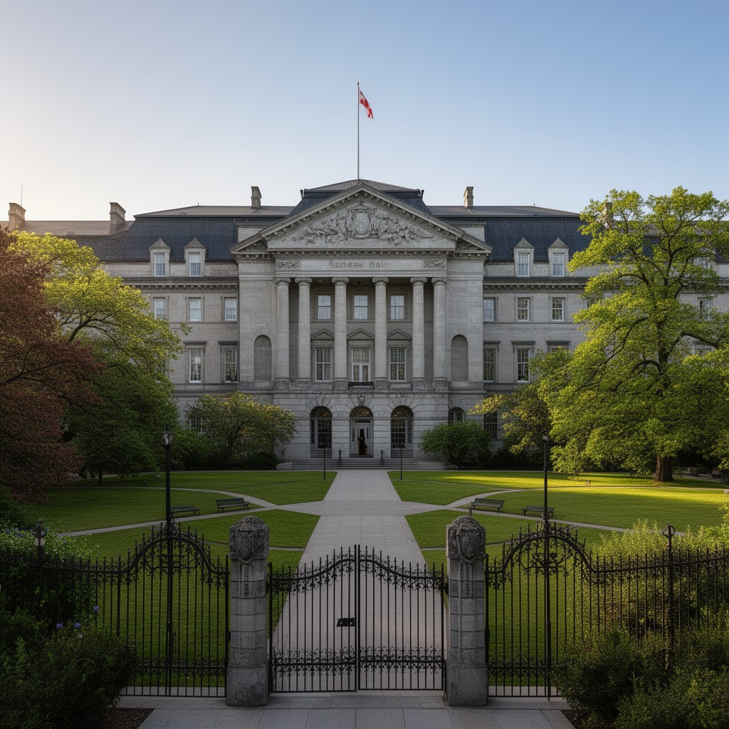 AI-generated illustration of Rideau Hall