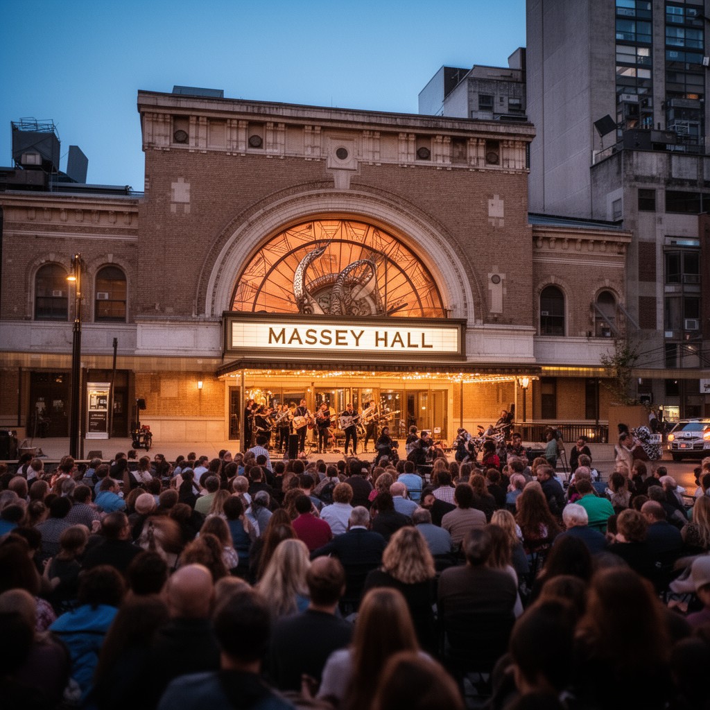 AI-generated illustration of Massey Hall