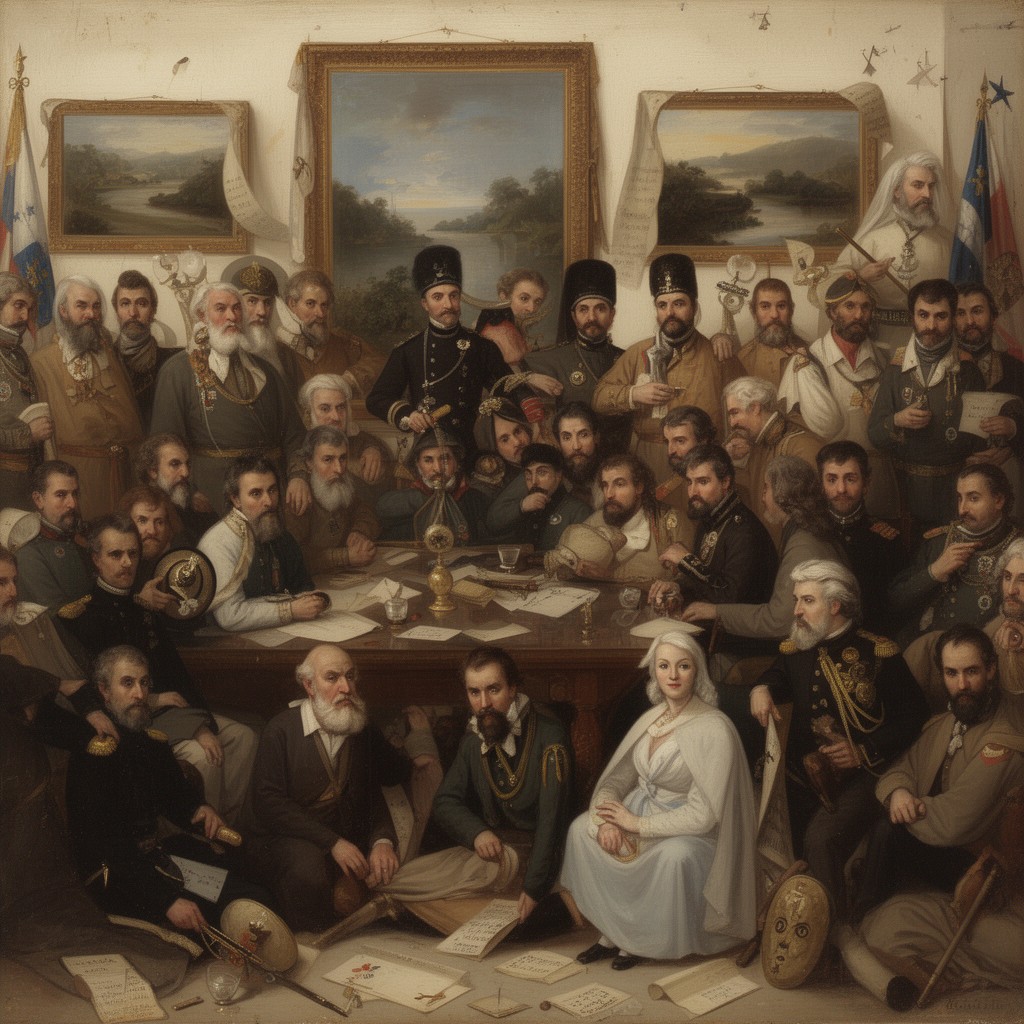 AI-generated illustration of Second Government Junta of Chile