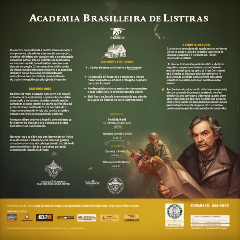 AI-generated illustration of Academia Brasileira de Letras