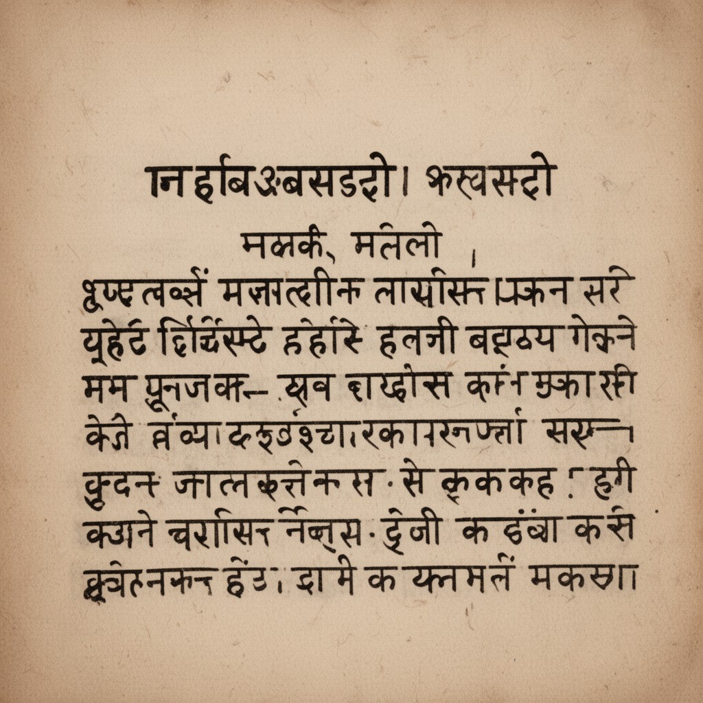 AI-generated illustration of Maharashtri Prakrit