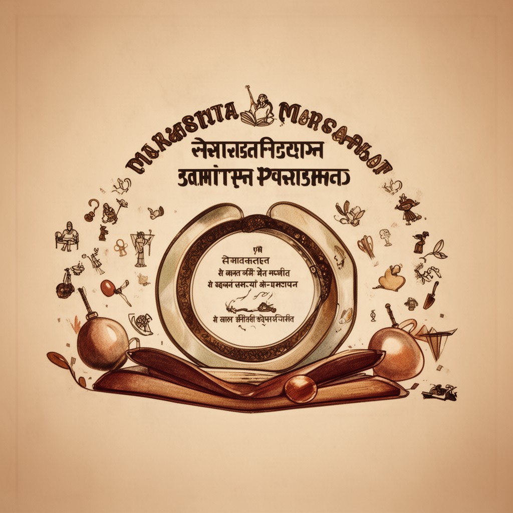 AI-generated illustration of Maharashtra Sahitya Parishad (de facto)