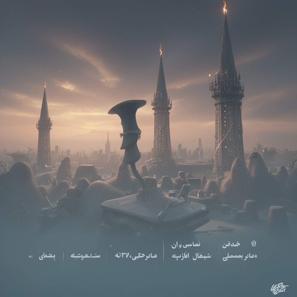 AI-generated illustration of Tehran dialect