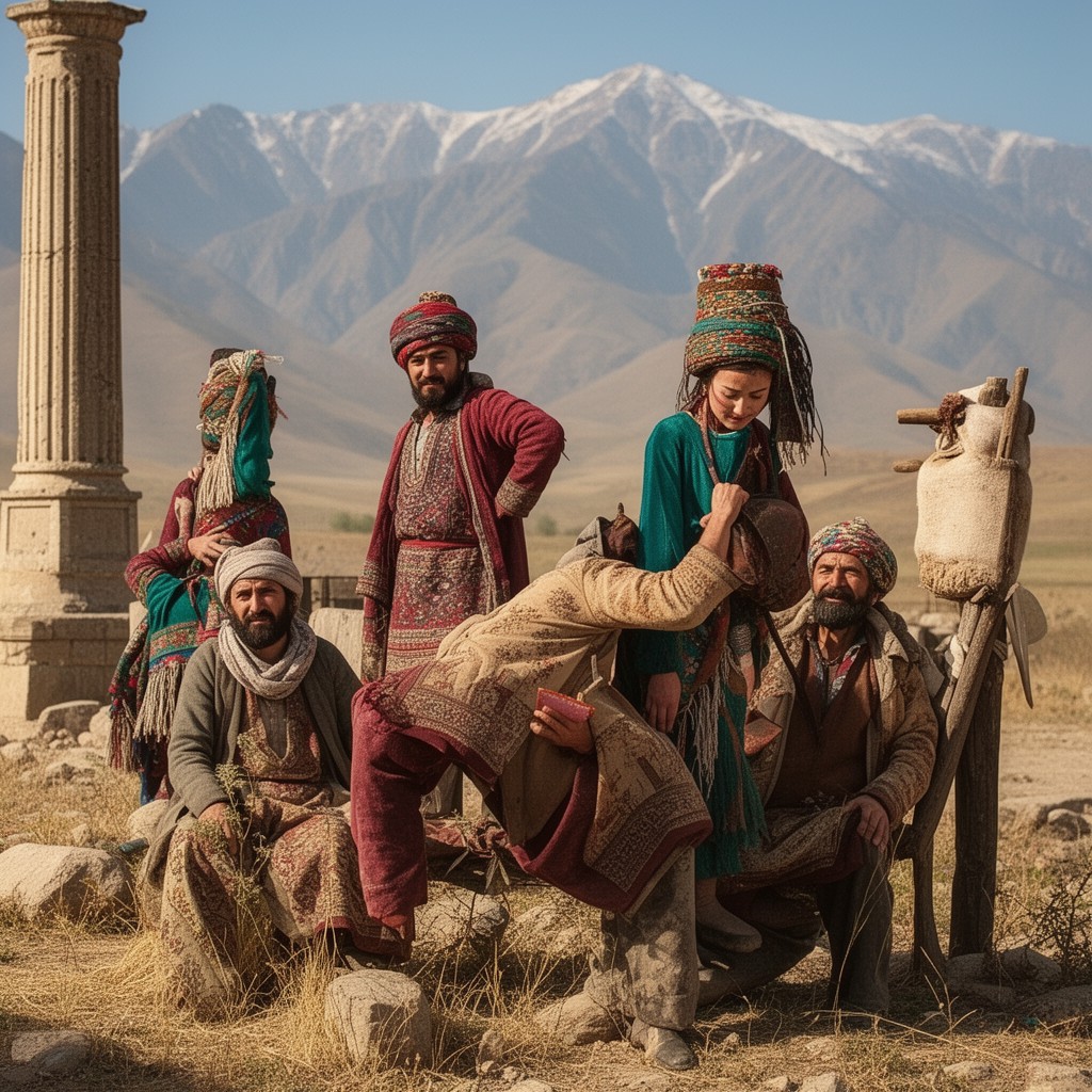 AI-generated illustration of Tajiks