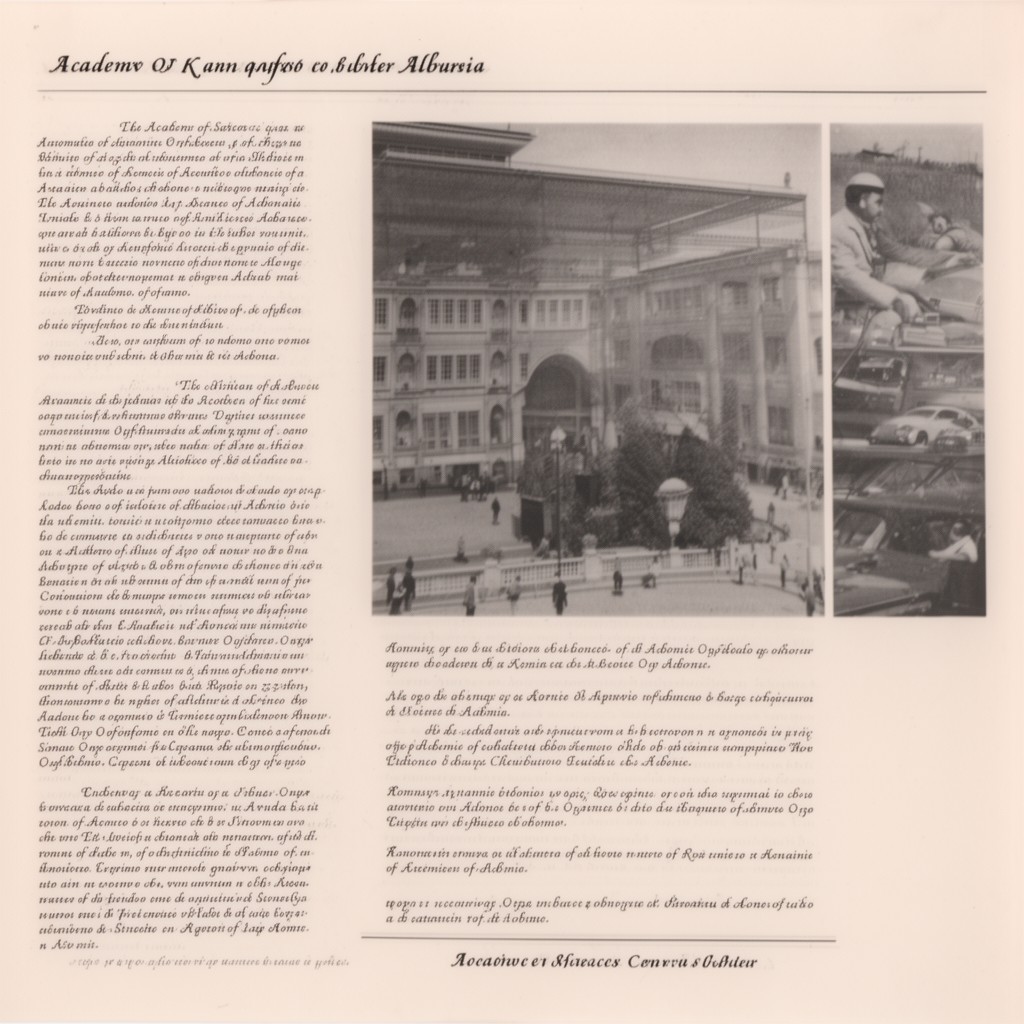 AI-generated illustration of Academy of Sciences of Albania