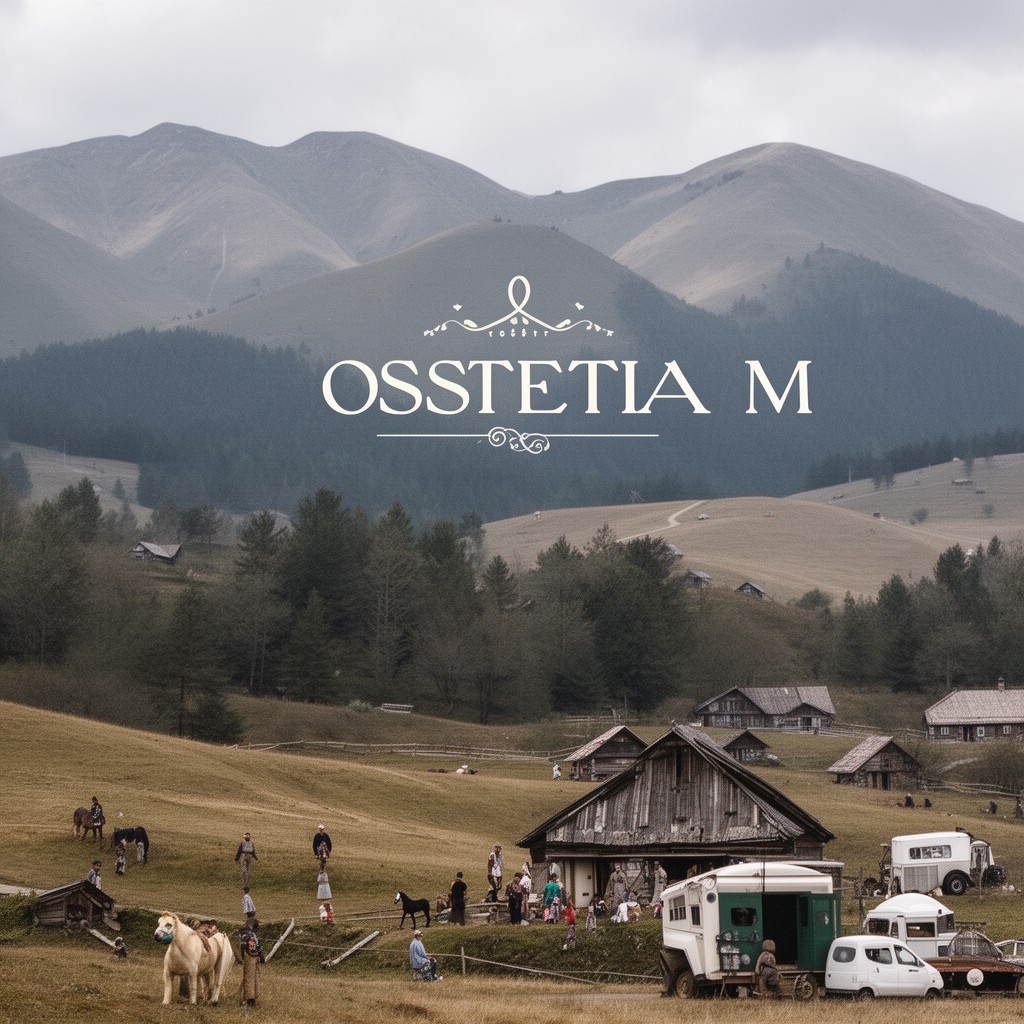 AI-generated illustration of Ossetian language