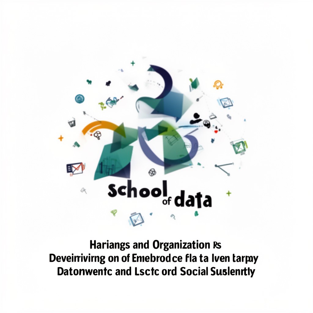 AI-generated illustration of School of Data