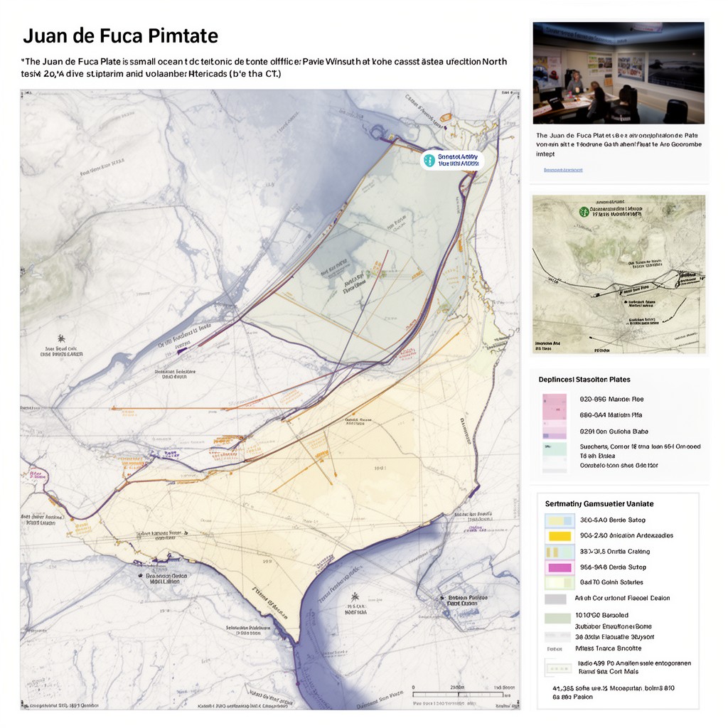 AI-generated illustration of Juan de Fuca Plate