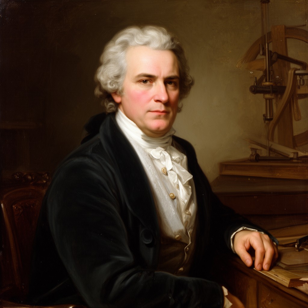 AI-generated illustration of Richard Lovell Edgeworth
