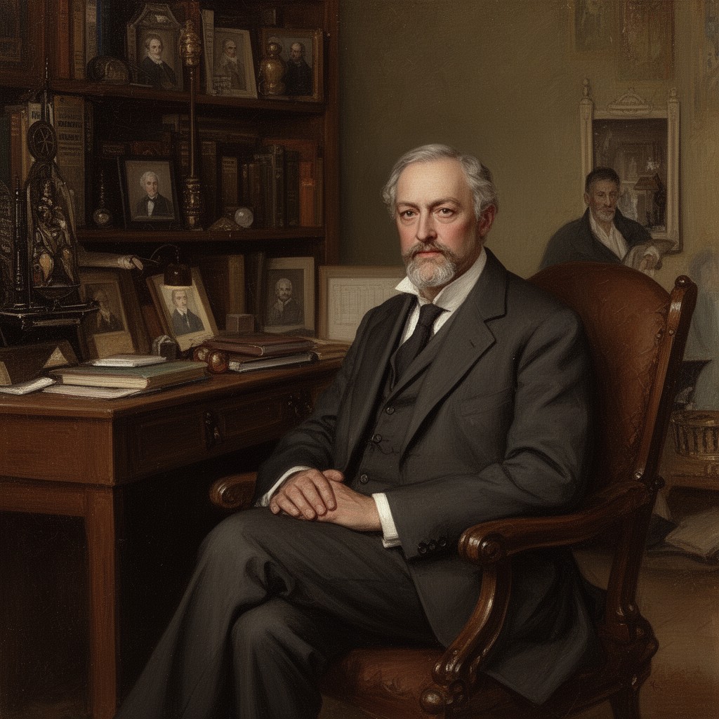 AI-generated illustration of Sir Sidney Lee
