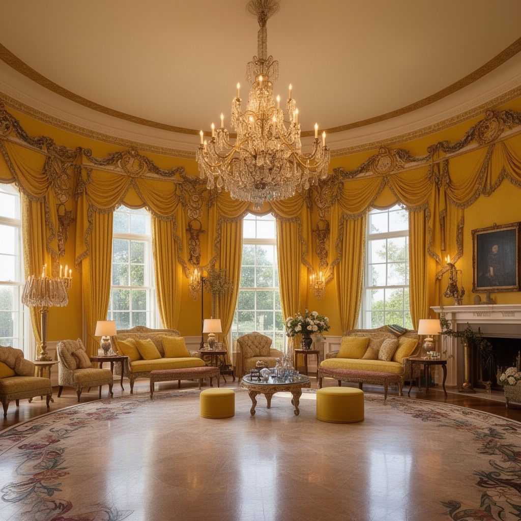 AI-generated illustration of Yellow Oval Room