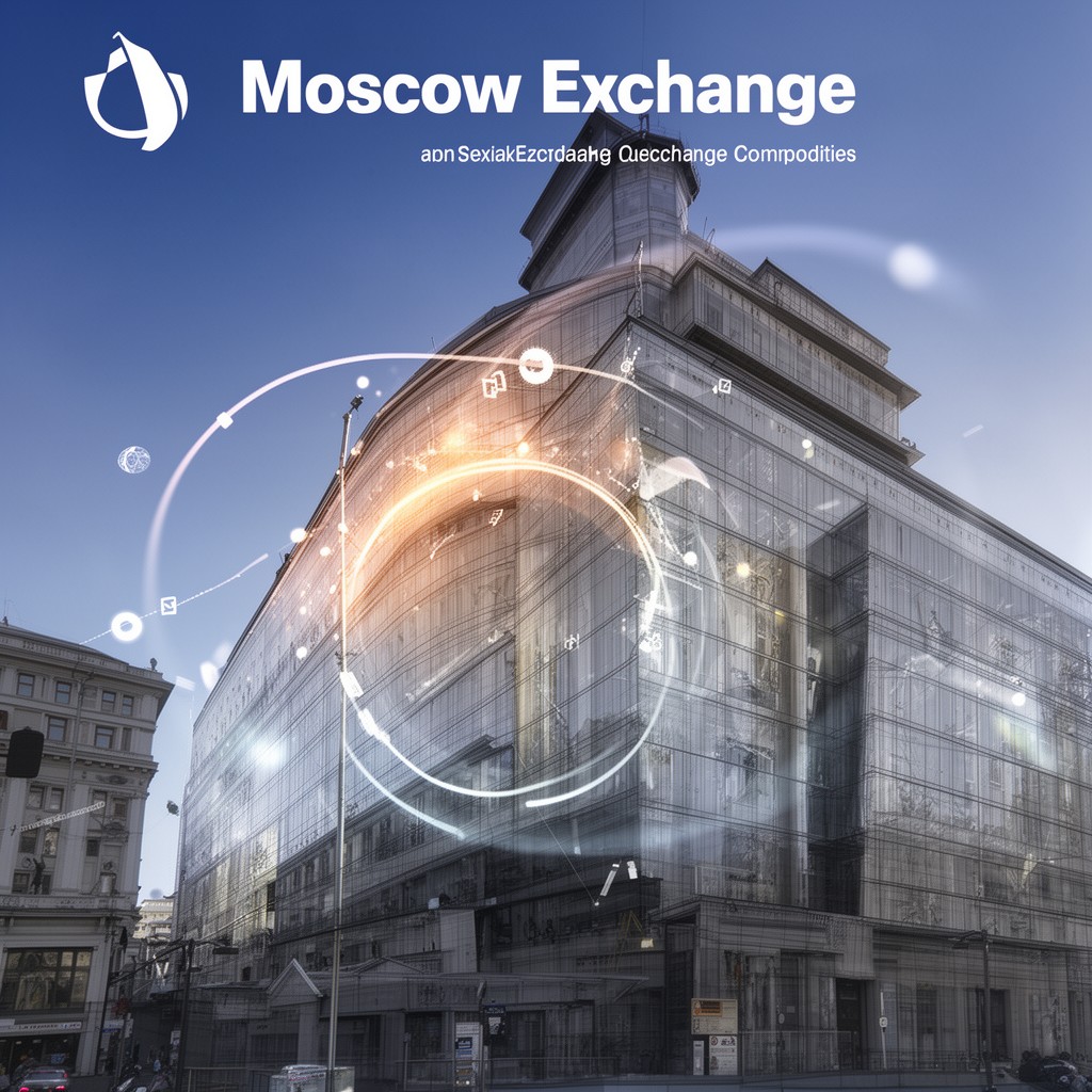 AI-generated illustration of Moscow Exchange