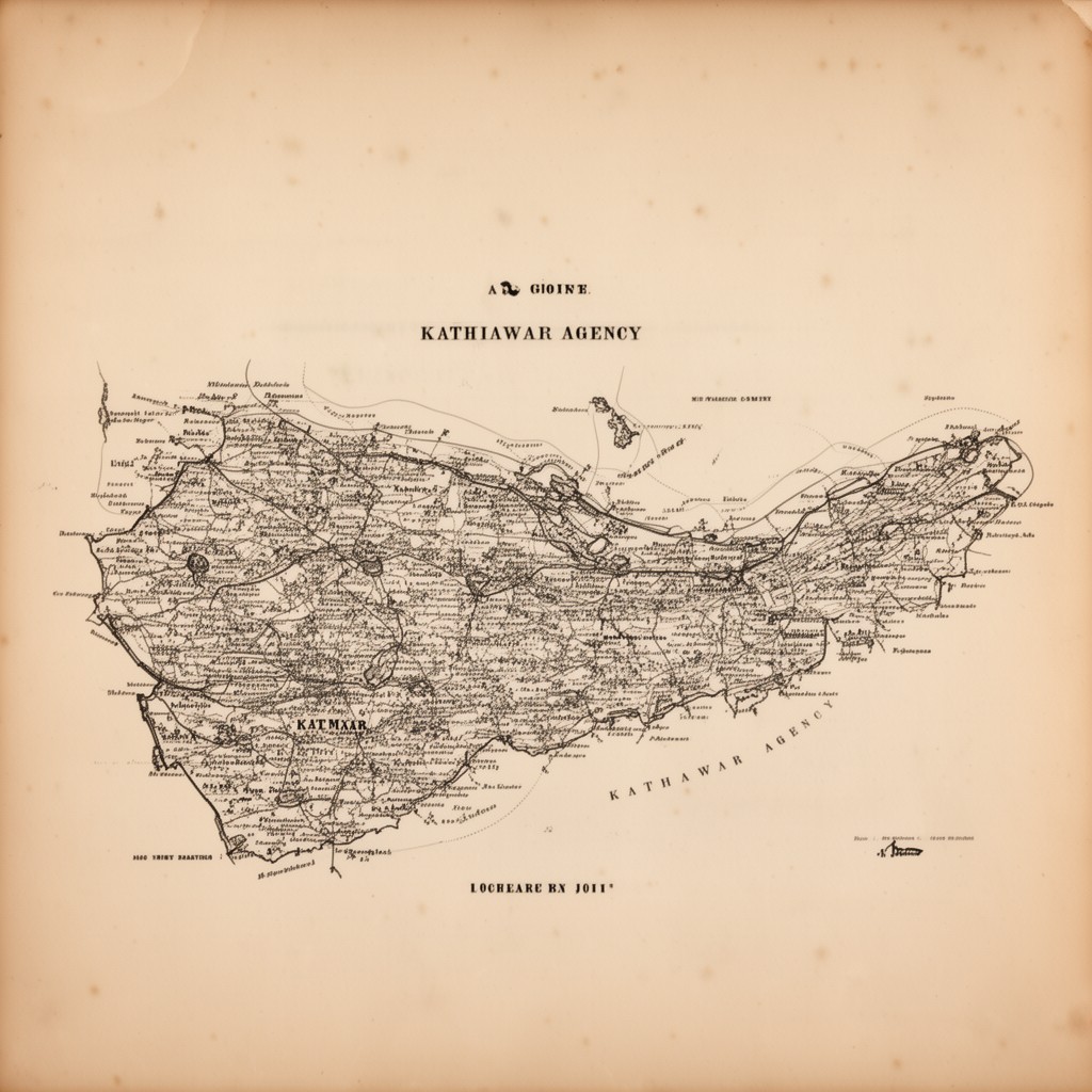 AI-generated illustration of Kathiawar Agency