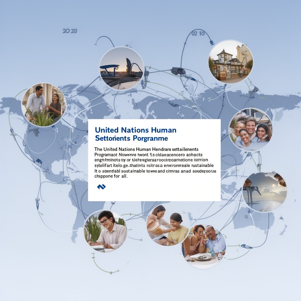 AI-generated illustration of United Nations Human Settlements Programme