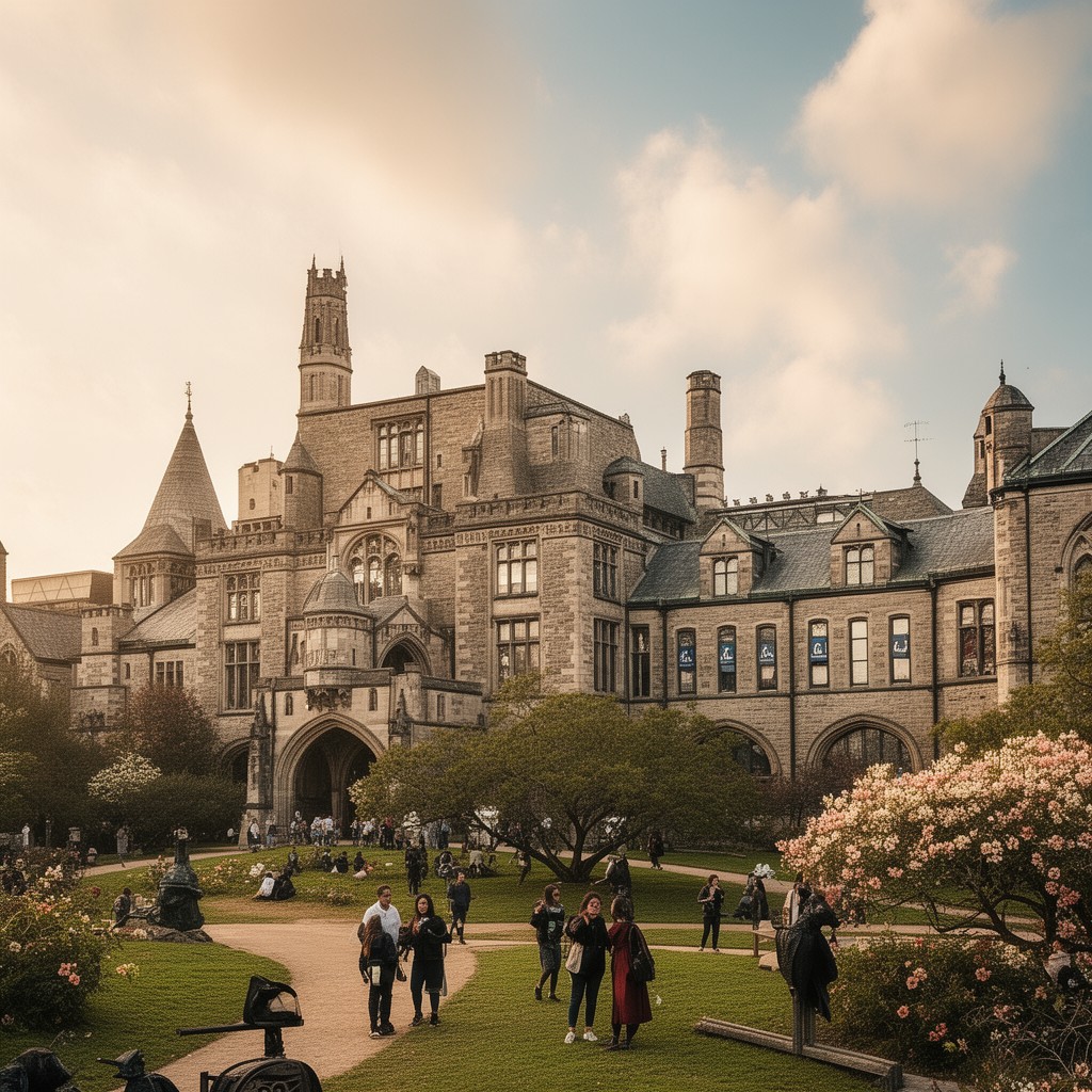 AI-generated illustration of Victoria College