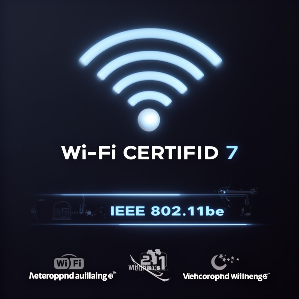 AI-generated illustration of Wi‑Fi CERTIFIED 7