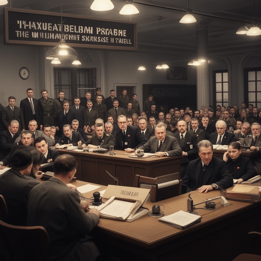 AI-generated illustration of Wilhelmstrasse Trial