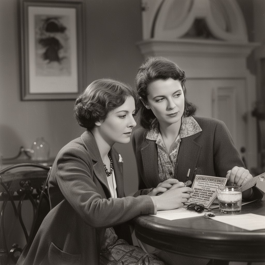 AI-generated illustration of Constance Adams DeMille