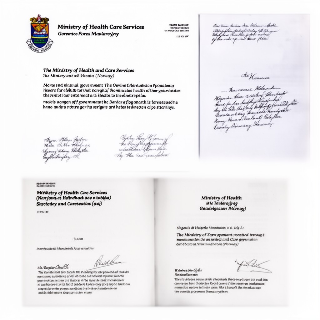 AI-generated illustration of Ministry of Health and Care Services (Norway)