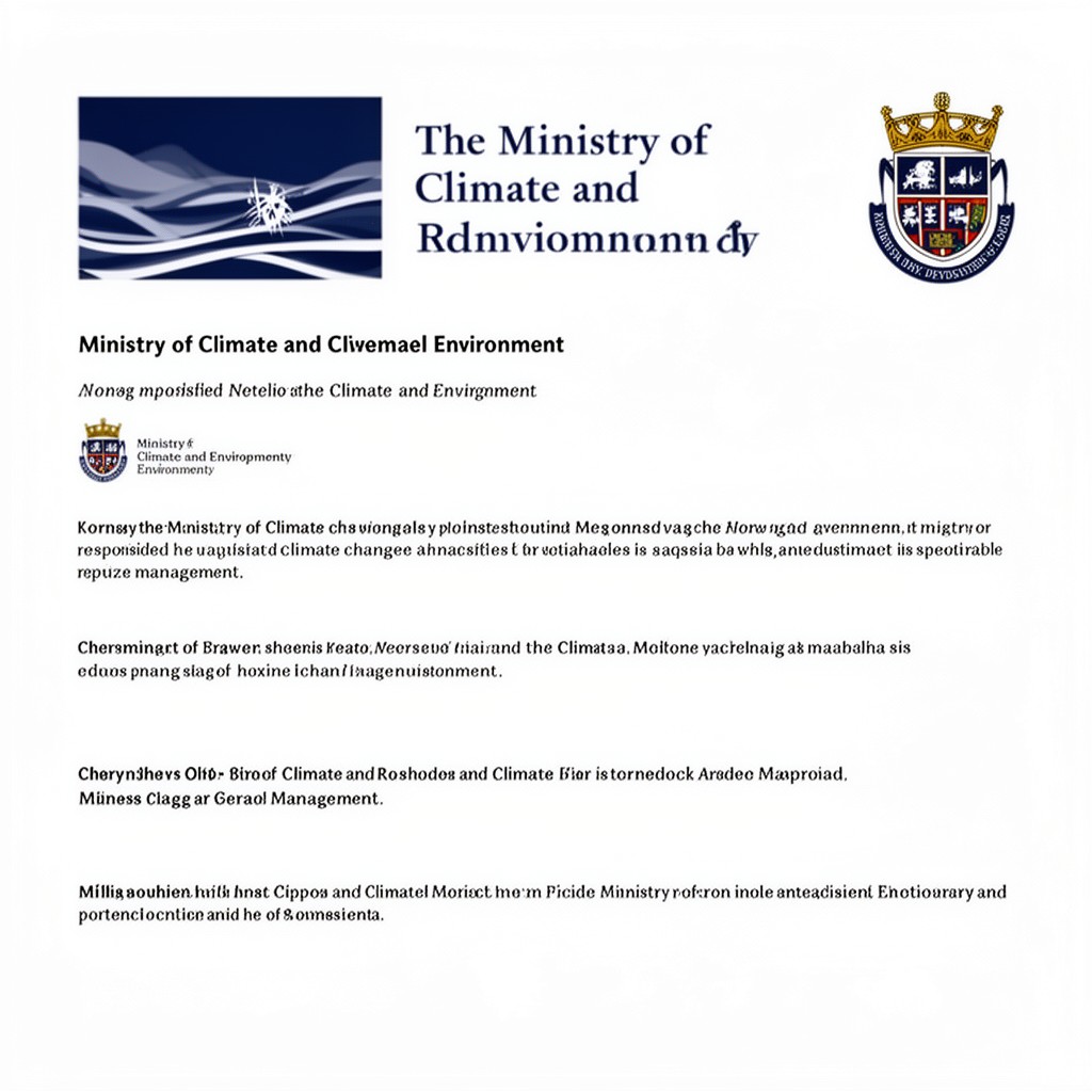 AI-generated illustration of Ministry of Climate and Environment (Norway)