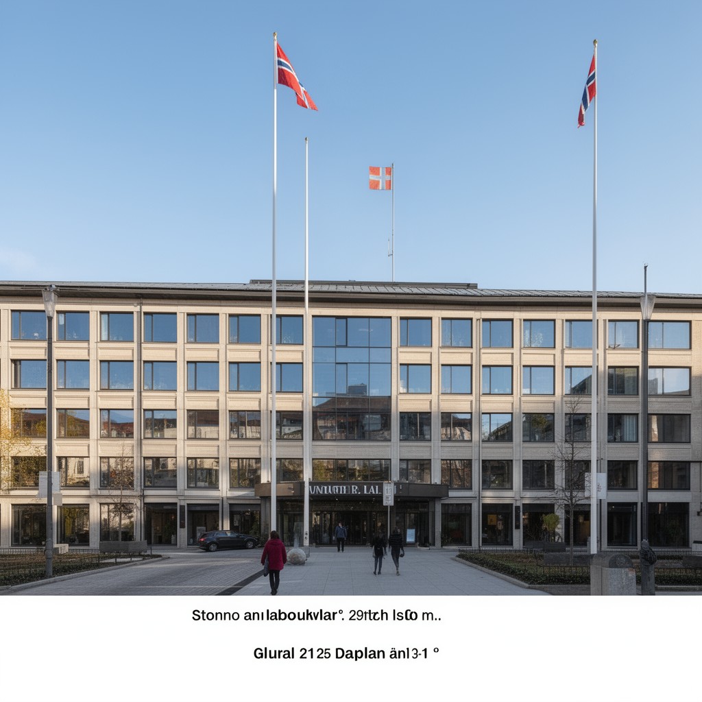 AI-generated illustration of Ministry of Labour and Social Inclusion (Norway)