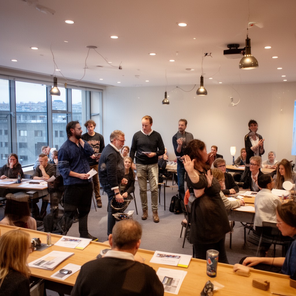 AI-generated illustration of Oslo City Council