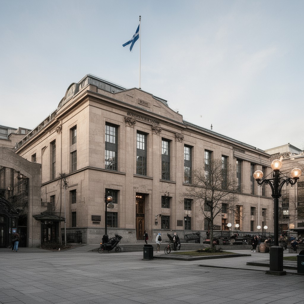 AI-generated illustration of Supreme Court of Norway