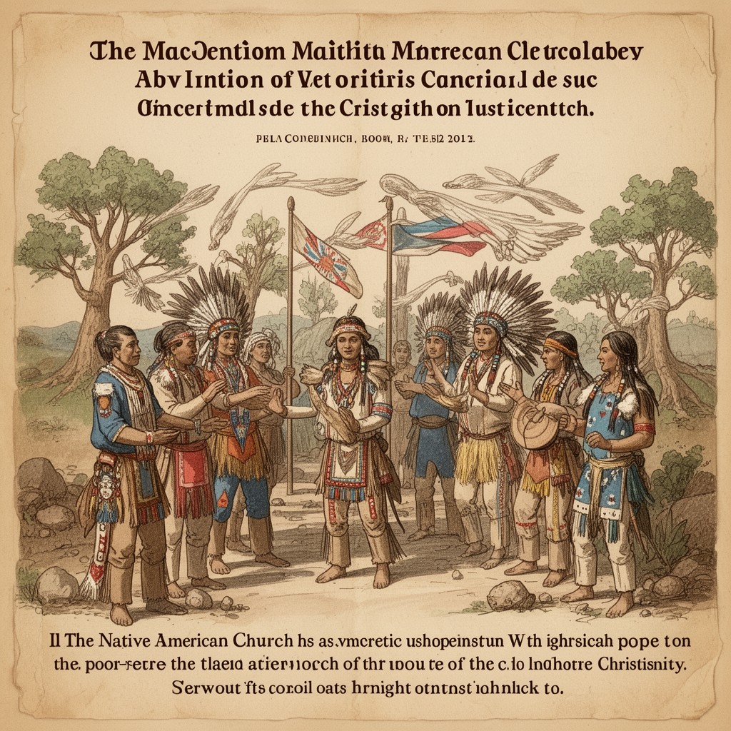 AI-generated illustration of Native American Church