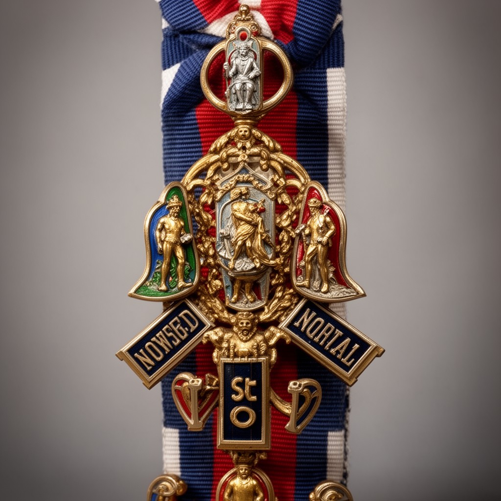 AI-generated illustration of Royal Norwegian Order of St. Olav